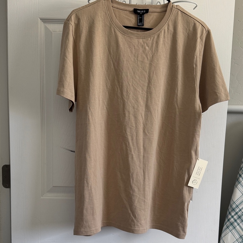 Forever 21 Tan Short Sleeve Men's Tee